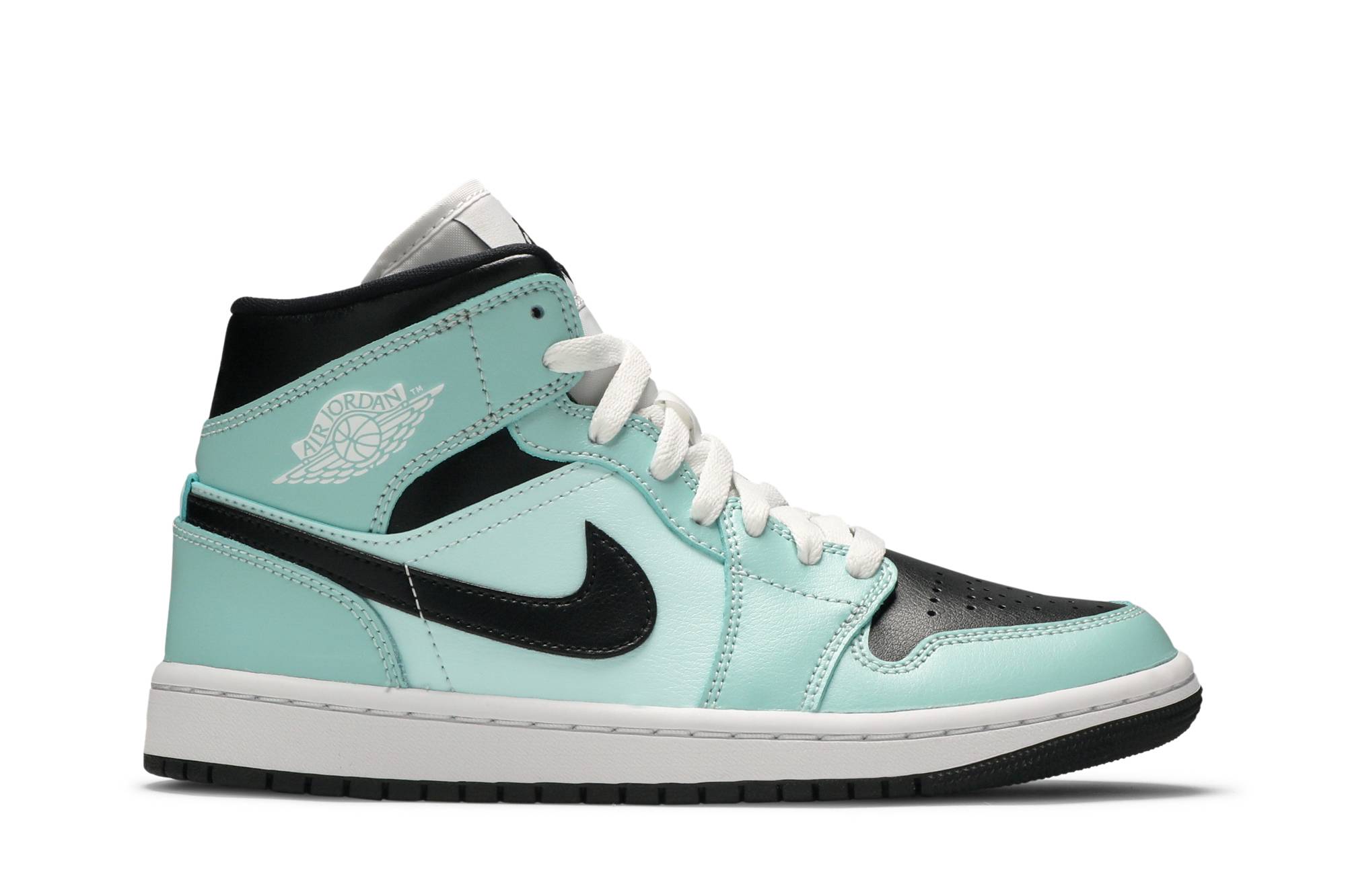 Air Jordan 1 Mid 'Aqua Black' BQ6472-300