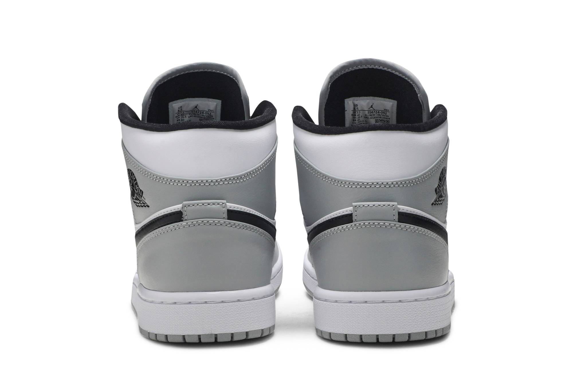 Air Jordan 1 Mid 'Light Smoke Grey' 554724-092