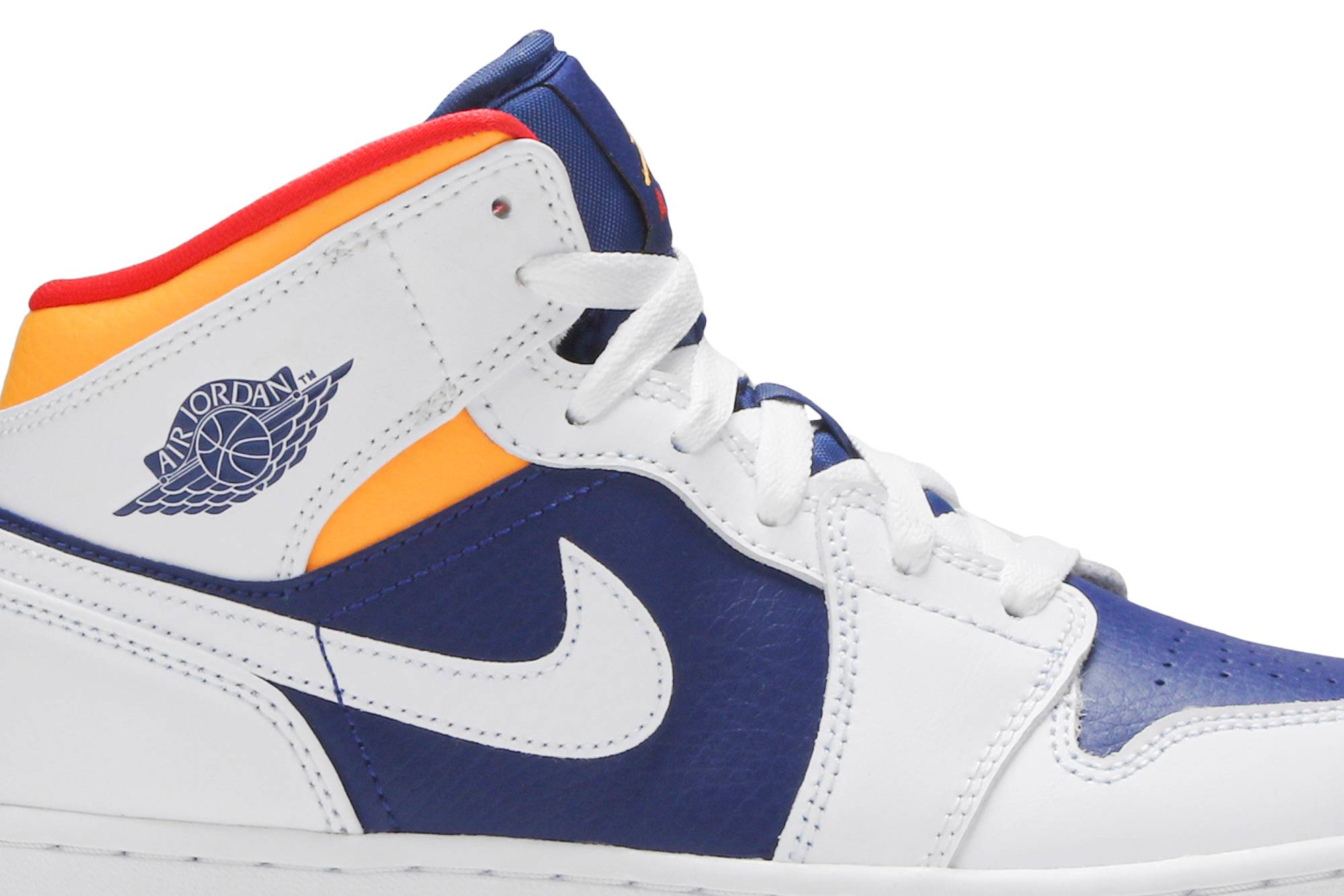 Air Jordan 1 Mid ‘White Deep Royal Blue’ 554725-131