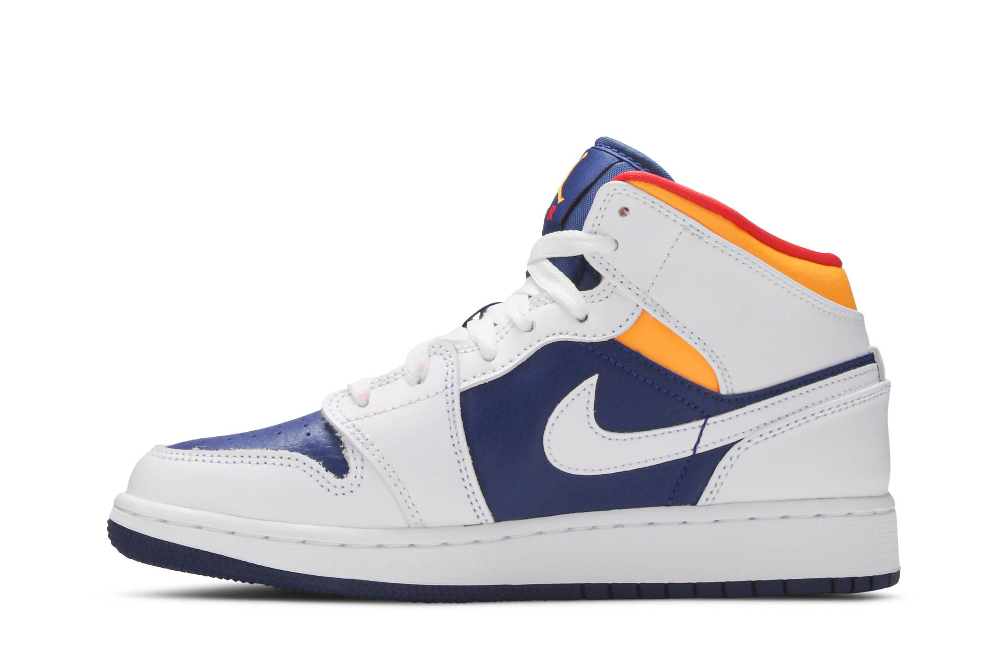 Air Jordan 1 Mid 'White Deep Royal Blue' 554725-131