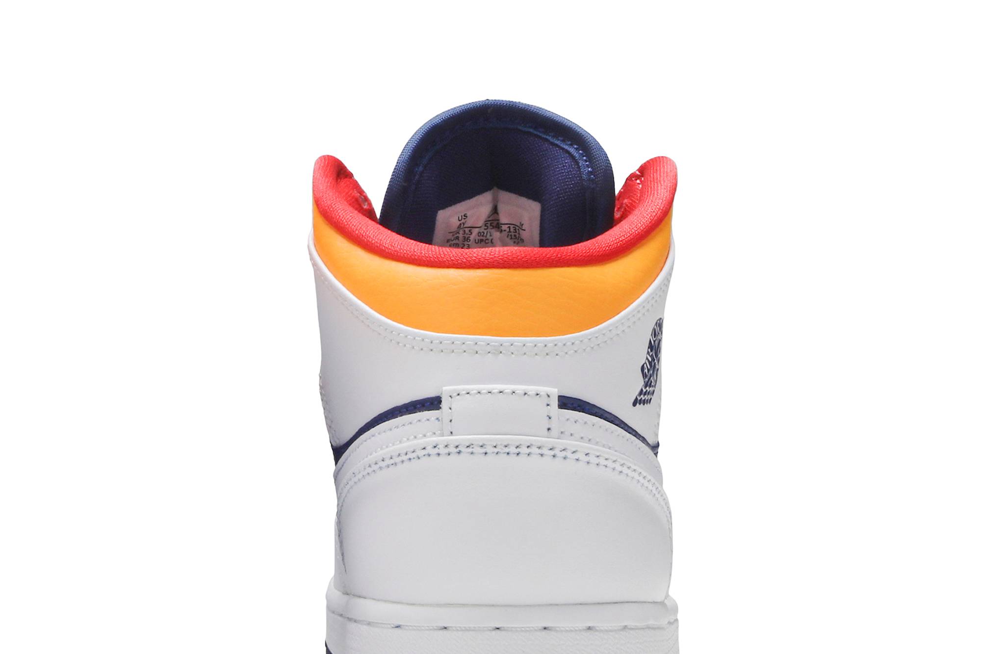 Air Jordan 1 Mid 'White Deep Royal Blue' 554725-131