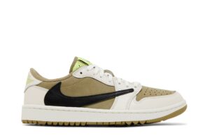 Travis Scott x Air Jordan 1 Low Golf 'Neutral Olive' FZ3124-200