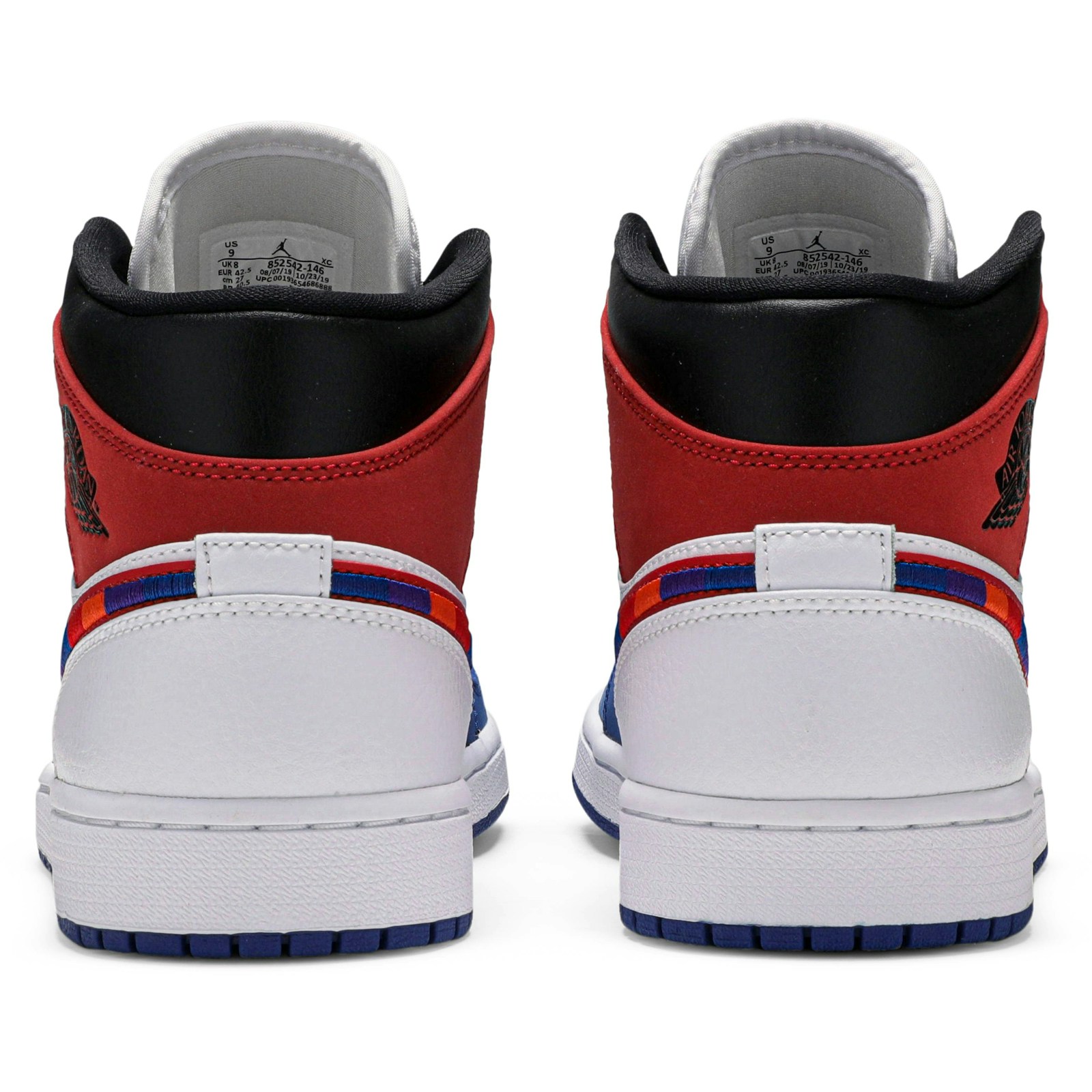 Air Jordan 1 Mid 'Multicolored Swoosh' 852542-146