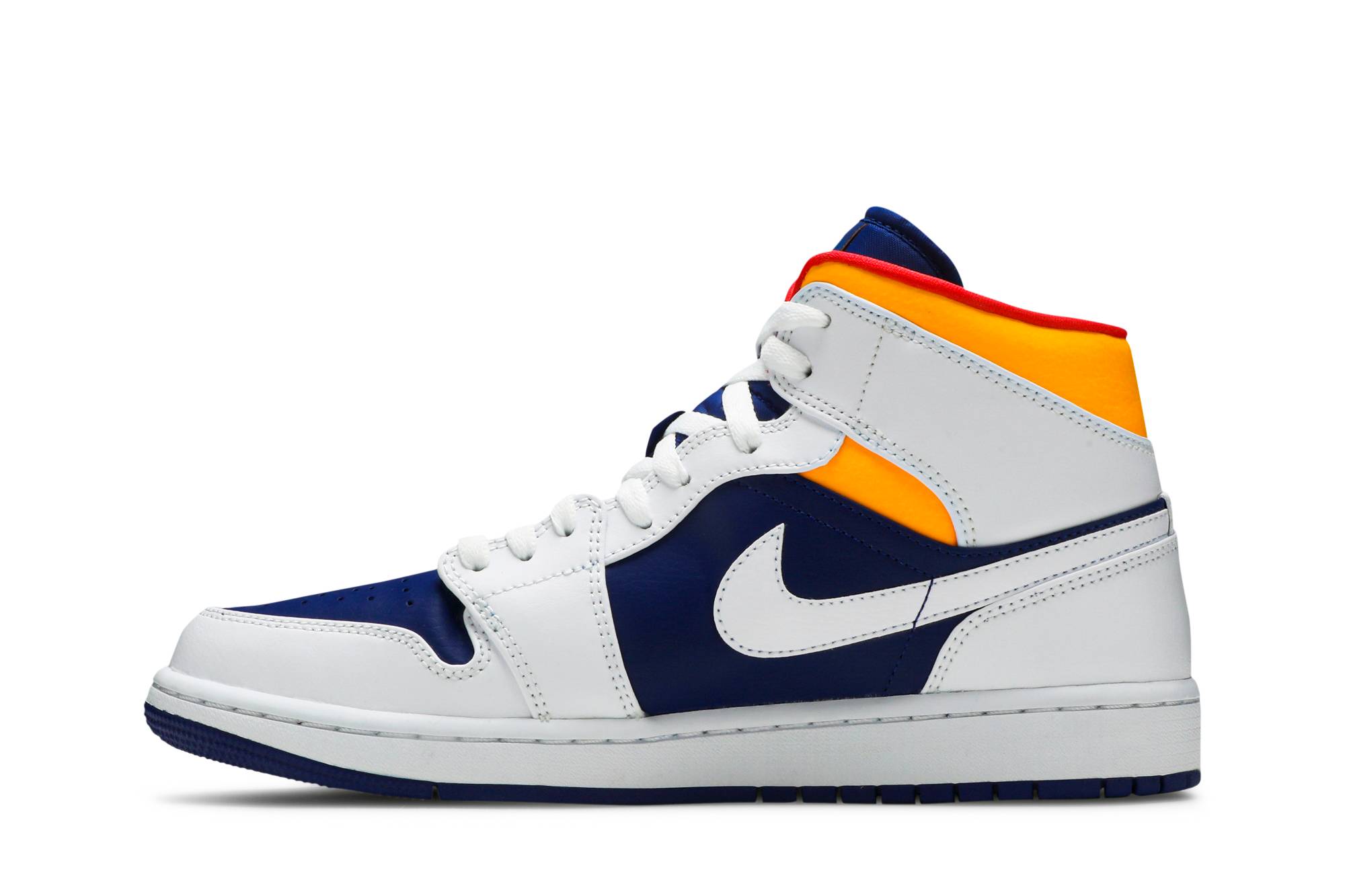 Air Jordan 1 Mid 'White Deep Royal Blue' 554724-131