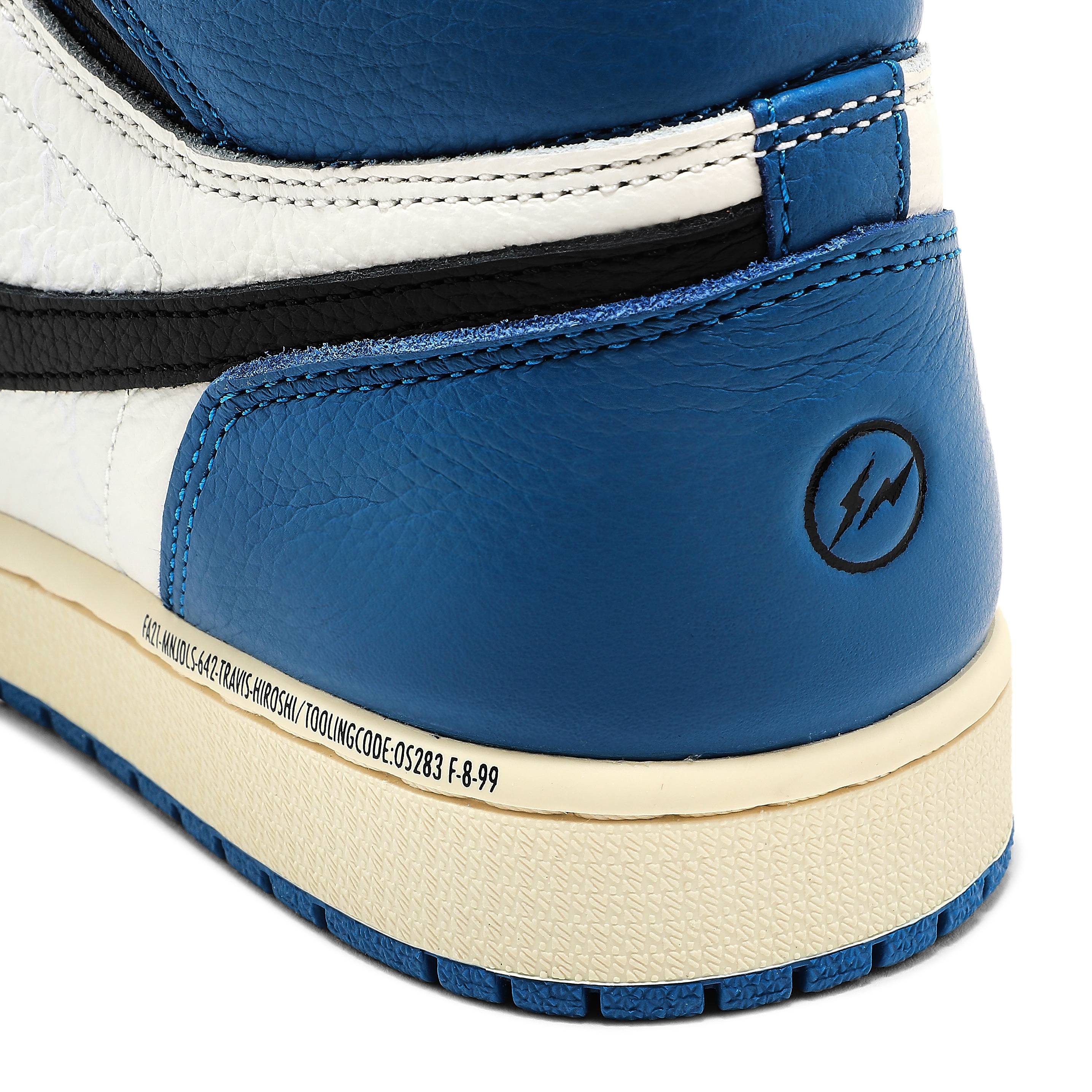 Fragment Design x Travis Scott x Air Jordan 1 Retro High 'Military Blue' DH3227-105